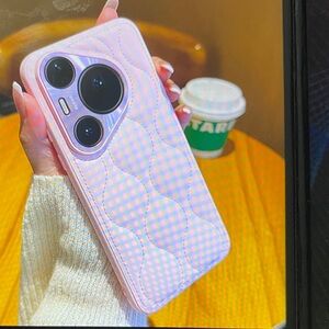 Pink Quilted Phone Case